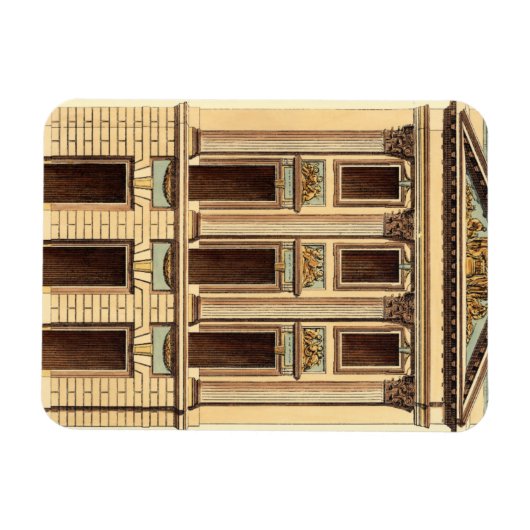 Architecturele façade door Jean Deneufforge Magneet (Horizontaal)