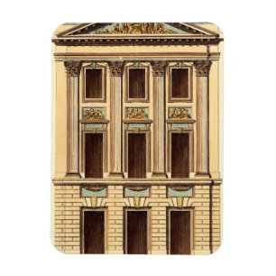 Architecturele façade door Jean Deneufforge Magneet