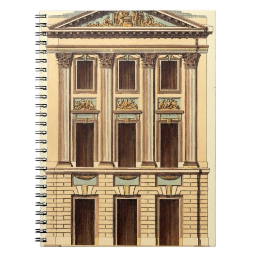 Architecturele façade door Jean Deneufforge Notitieboek (Voorkant)