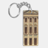 Architecturele façade door Jean Deneufforge Sleutelhanger (Voorkant Links)