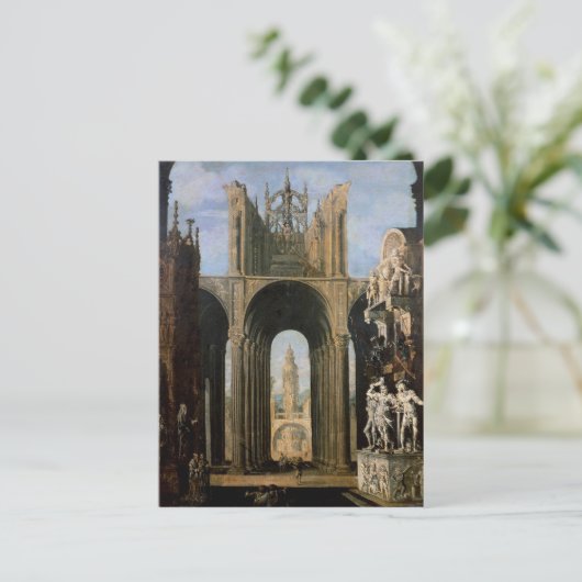 Architecturele Fantasy Briefkaart (Staand voorkant)