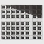 ARCHITECTURELE FOTOGRAFIE VAN WITTE BOUW CADEAUPAPIER (Vlak)