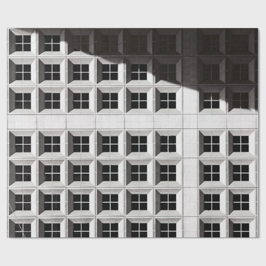 ARCHITECTURELE FOTOGRAFIE VAN WITTE BOUW CADEAUPAPIER (Vlak)