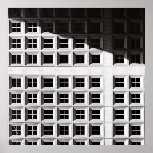 ARCHITECTURELE FOTOGRAFIE VAN WITTE BOUW POSTER (Voorkant)