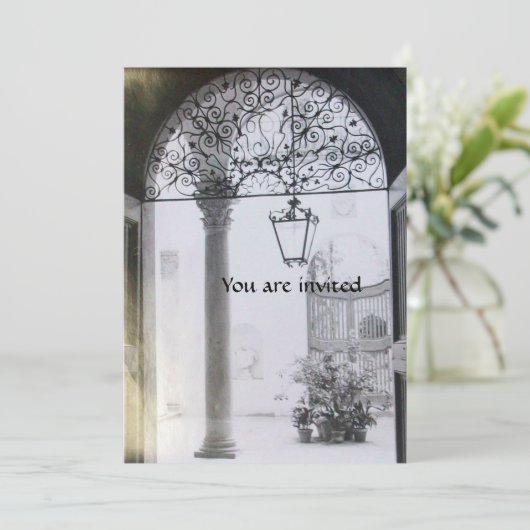 ARCHITECTURELE INTERIËLE zwarte grijs Kaart (Staand voorkant)