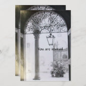 ARCHITECTURELE INTERIËLE zwarte grijs Kaart (Voorkant / Achterkant)