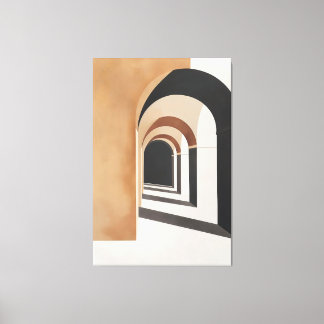 Architecturen van Stille Doorgang Canvas Afdruk