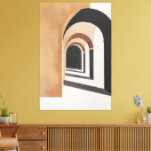 Architecturen van Stille Doorgang Canvas Afdruk (Insitu (Woonkamer))