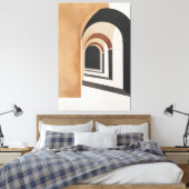 Architecturen van Stille Doorgang Canvas Afdruk (Insitu (Slaapkamer))