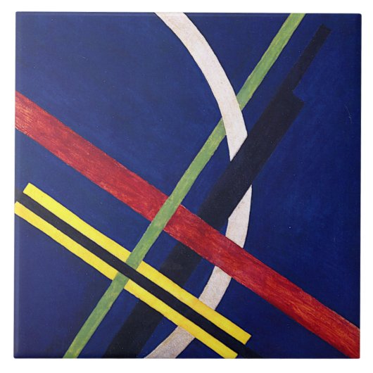 Architectuur 1 van Laszlo Moholy-Nagy Tegeltje (Voorkant)