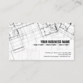 Architectuur achtergrondontwerp visitekaartje (Achterkant)