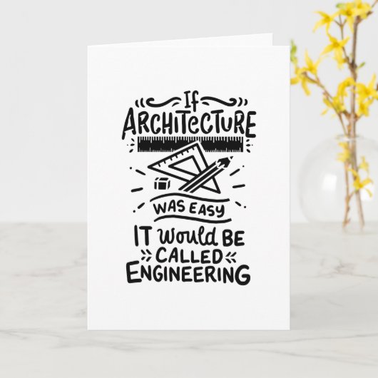 Architectuur architect kaart (Gele Bloem)