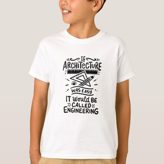 Architectuur architect t-shirt (Voorkant)