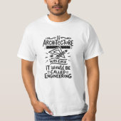 Architectuur architect t-shirt (Voorkant)