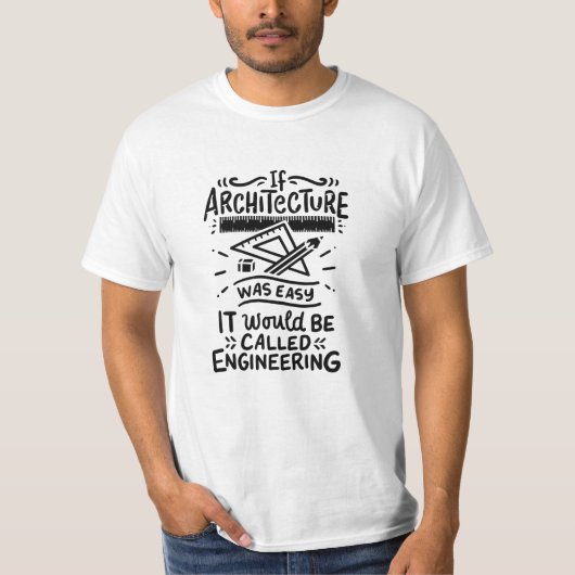 Architectuur architect t-shirt (Voorkant)