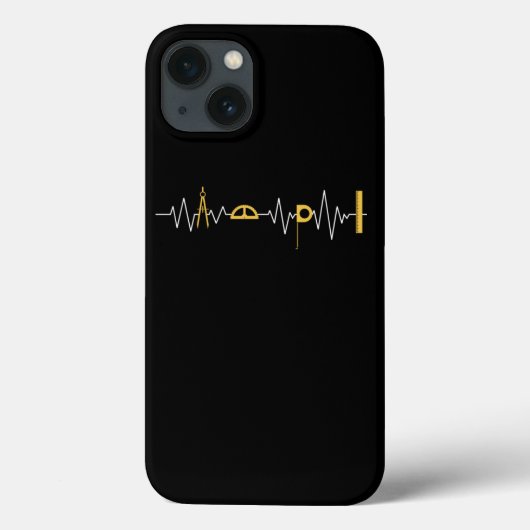 Architectuur architect-tool hartslag pulse Case-Mate iPhone case (Achterkant)