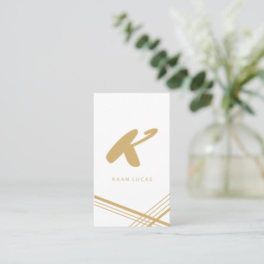 Architectuur, architecten, ontwerp visitekaartje (Staand voorkant)