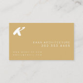 Architectuur, architecten, ontwerp visitekaartje (Achterkant)