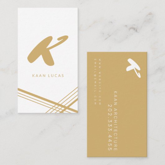 Architectuur, architecten, ontwerp visitekaartje (Voorkant / Achterkant)