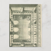  architectuur, Atrium Courtyard Perspective Briefkaart (Voorkant)