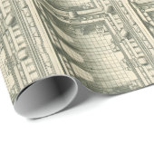 architectuur, Atrium Courtyard Perspective Cadeaupapier (Rol Hoek)