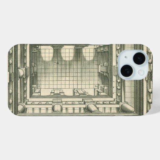 architectuur, Atrium Courtyard Perspective Case-Mate iPhone Case (Achterkant (horizontaal))