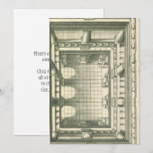  architectuur, Atrium Courtyard Perspective Kaart (Voorkant / Achterkant)