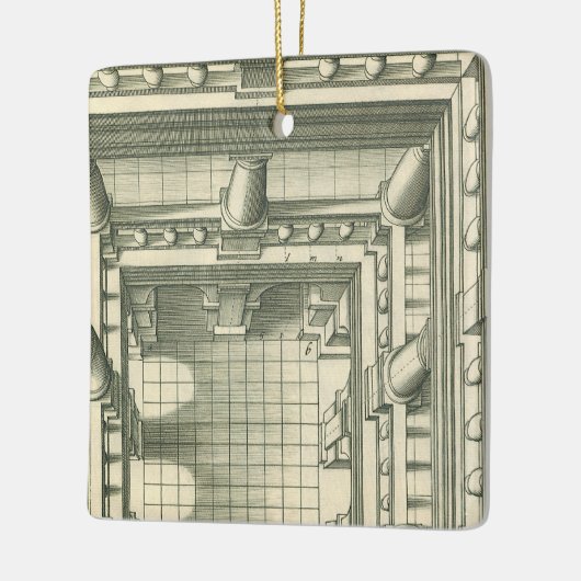  architectuur, Atrium Courtyard Perspective Keramisch Ornament (Links)