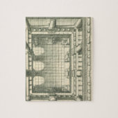 architectuur, Atrium Courtyard Perspective Legpuzzel (Verticaal)