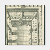  architectuur, Atrium Courtyard Perspective Magneet (Voorkant)