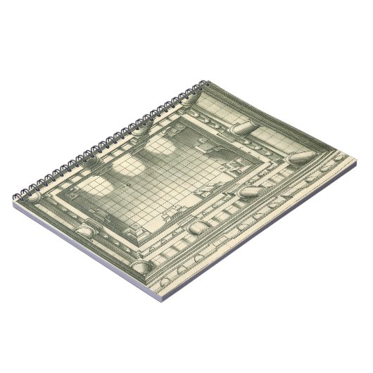 architectuur, Atrium Courtyard Perspective Notitieboek (Linkerzijde)