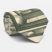 architectuur, Atrium Courtyard Perspective Stropdas (Opgerold)