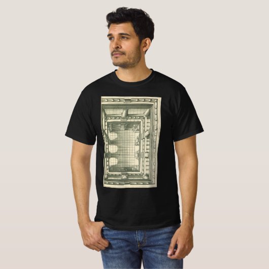 architectuur, Atrium Courtyard Perspective T-shirt (Voorkant volledig)