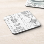  architectuur bier onderzetter (Linkerzijde)