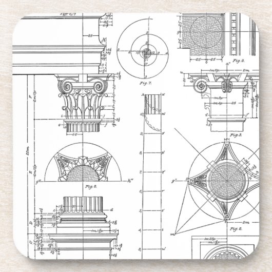  architectuur bier onderzetter (Voorkant)