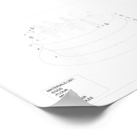 Architectuur Birthday Cake Poster (Hoek)