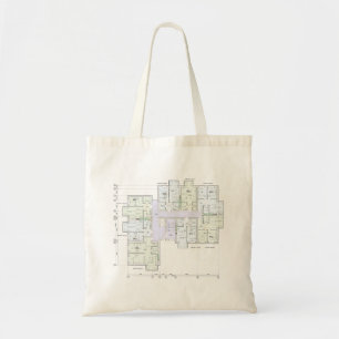 Architectuur Blauwdruk Boodschappentas Tote Bag