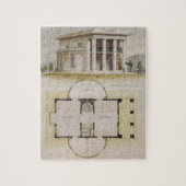  architectuur, bodemplan en Grieks Villa Legpuzzel (Verticaal)