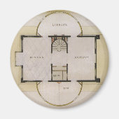  architectuur, bodemplan en Grieks Villa Magneet (Voorkant)