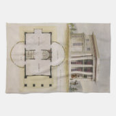  architectuur, bodemplan en Grieks Villa Theedoek (Horizontaal)