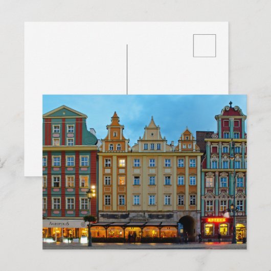 Architectuur Briefkaart Wroclaw Polen (Voorkant / Achterkant)