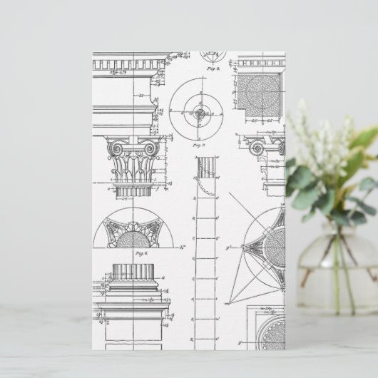 architectuur briefpapier (Staand voorkant)