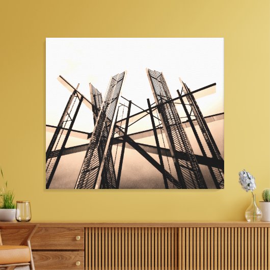 architectuur canvas afdruk (Insitu (Woonkamer))
