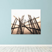 architectuur canvas afdruk (Insitu (Houten vloer))