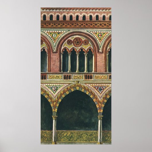 architectuur, Citadel in Pavia, Italië Poster (Voorkant)