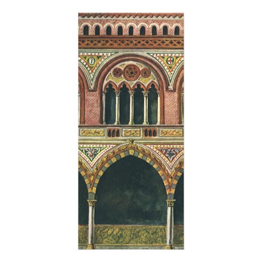  architectuur, Citadel in Pavia, Italië Reclamekaart (Voorkant)