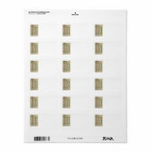  architectuur, de 5 Architecturaal Orden Etiket (Full Sheet)