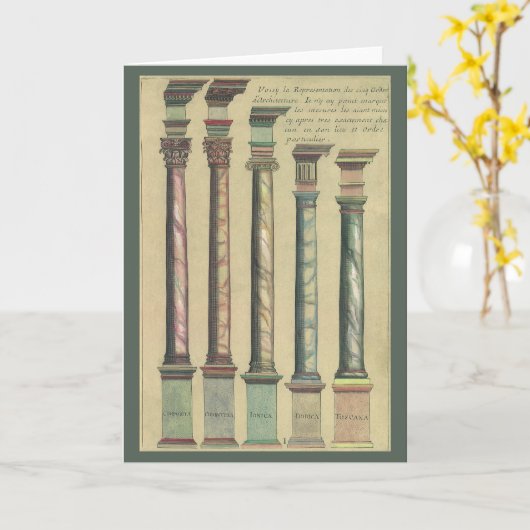  architectuur, de 5 Architecturaal Orden Kaart (Gele Bloem)