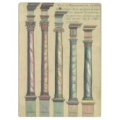  architectuur, de 5 Architecturaal Orden Klembord (Achterkant)