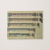  architectuur, de 5 Architecturaal Orden Legpuzzel (Horizontaal)